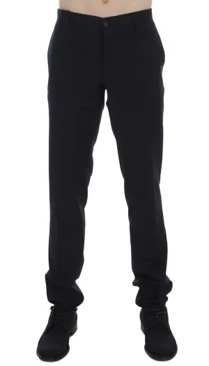 Black Striped Dress Formal Pants