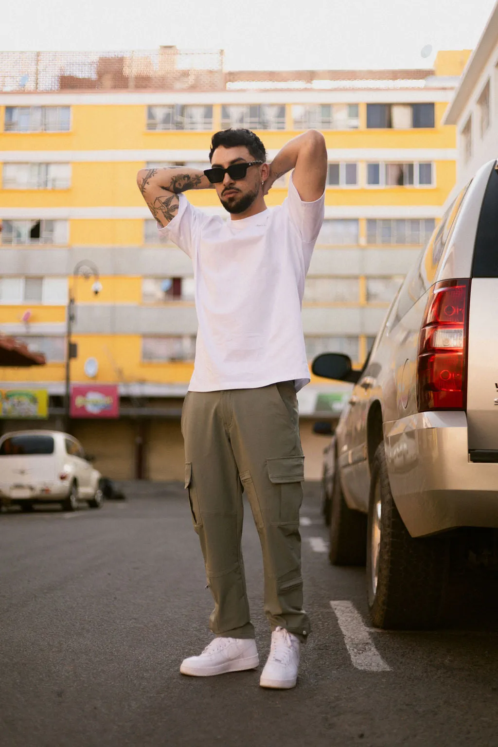 CARGO PANTS IN AGAVE GREEN