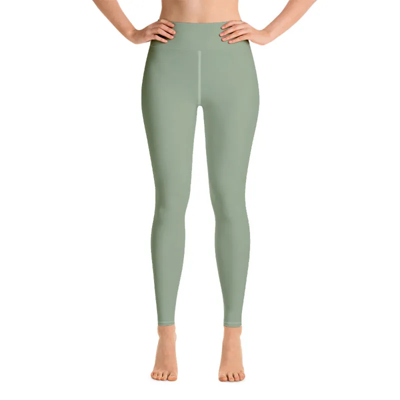light olive high-waisted leggings