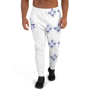 STFU Diamond Joggers - Blue on White