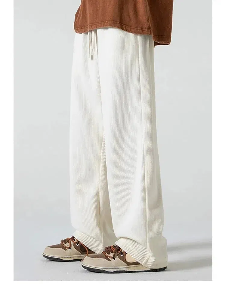 Wide-leg Drawstring Sweatpants